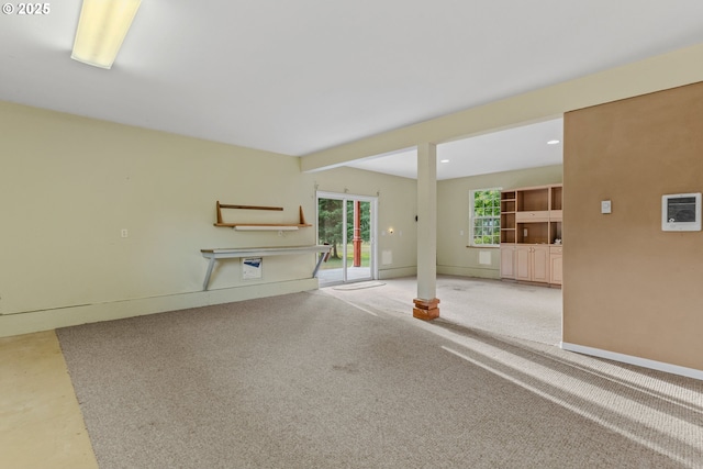 4311 NW 419th St, Woodland, WA 98674 - unfurnished living room with carpet floors and recessed lighting