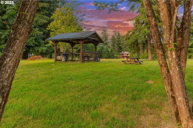 4311 NW 419th St, Woodland, WA 98674 - yard at dusk featuring a yard and a playground