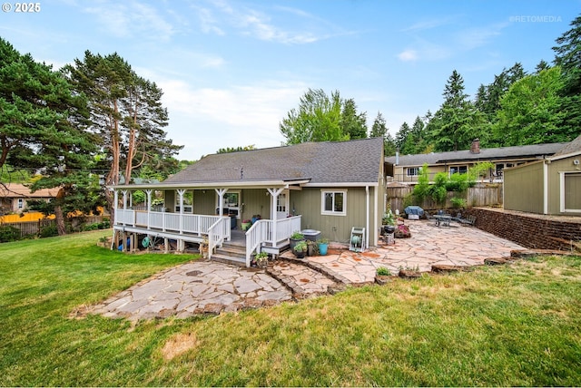 7375 SW 185th Ave, Beaverton, OR 97007 - back of property featuring a patio and a shingled roof