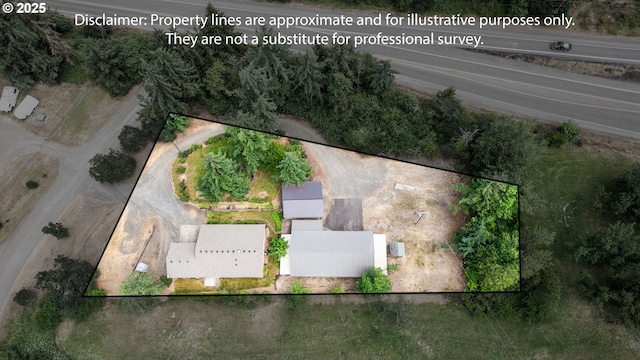 5580 Franklin Blvd, Eugene, OR 97403 - aerial view of property and surrounding area with property parcel outlined
