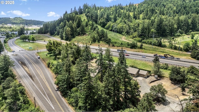 5580 Franklin Blvd, Eugene, OR 97403 - bird's eye view of a heavily wooded area and a major roadway