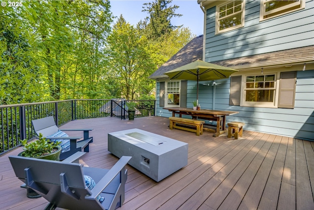2645 SW Upper Drive Pl, Portland, OR 97201 - deck with outdoor dining space