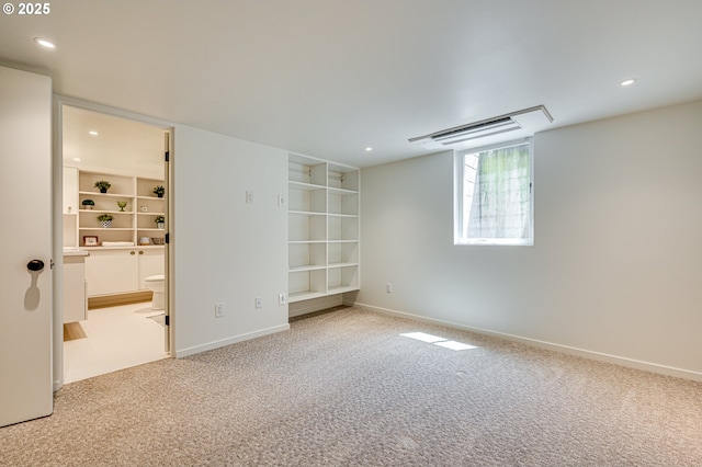 607 W 35th St, Vancouver, WA 98660 - carpeted empty room featuring recessed lighting and built in shelves