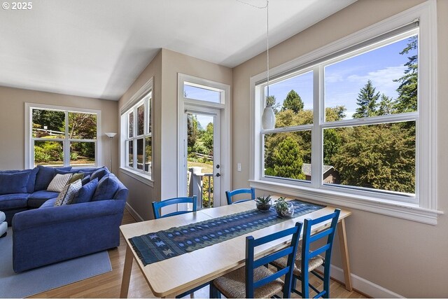 1221 SW Forest Meadows Way, Lake Oswego, OR 97034 - dining room featuring wood finished floors and plenty of natural light