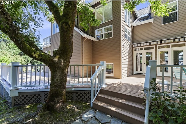 1221 SW Forest Meadows Way, Lake Oswego, OR 97034 - deck featuring french doors