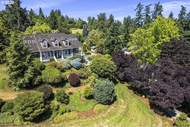 1221 SW Forest Meadows Way, Lake Oswego, OR 97034 - aerial view of property and surrounding area with a heavily wooded area