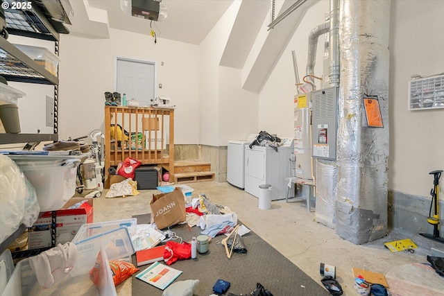 15707 NE Beech St, Portland, OR 97230 - below grade area featuring separate washer and dryer