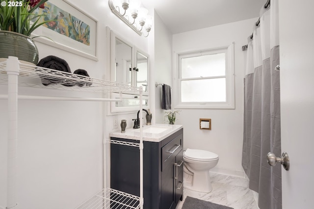 6139 SE 103rd Ave, Portland, OR 97266 - full bath featuring vanity and marble finish flooring