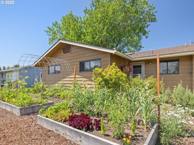 2250 NW Highland Dr, Corvallis, OR 97330 - view of front of property with a vegetable garden