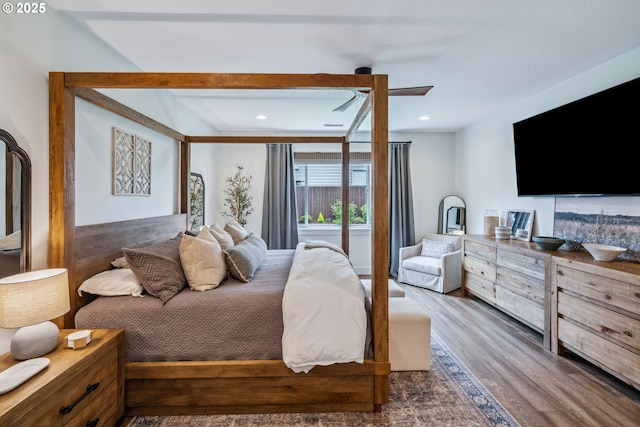 12703 NE 58th Ave, Vancouver, WA 98686 - bedroom with wood finished floors, ceiling fan, and recessed lighting