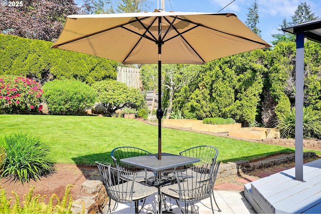 view of patio / terrace featuring outdoor dining space