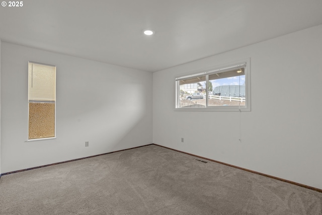 view of carpeted empty room