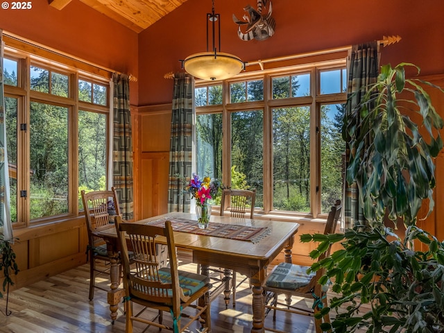 sunroom / solarium with a wealth of natural light