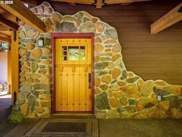view of exterior entry