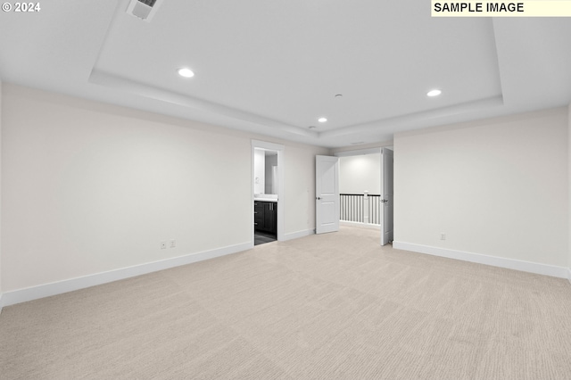 4206 NE 188th St Lot 328, Vancouver, WA 98686 - interior space with a tray ceiling, baseboards, visible vents, and recessed lighting