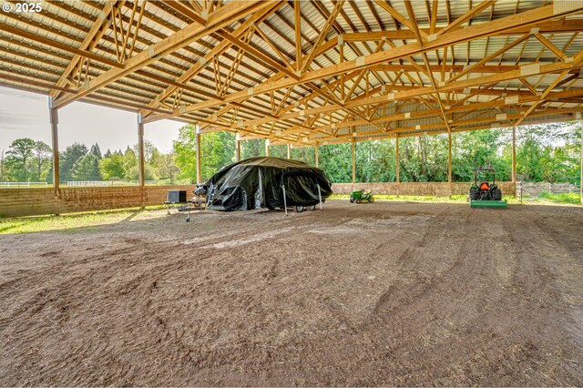 view of riding arena