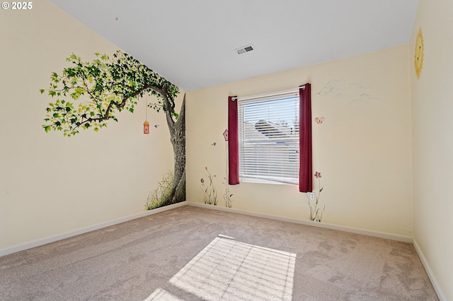 view of carpeted empty room