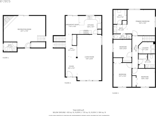 7134 SW 184th Pl, Beaverton, OR 97007 - view of home floor plan