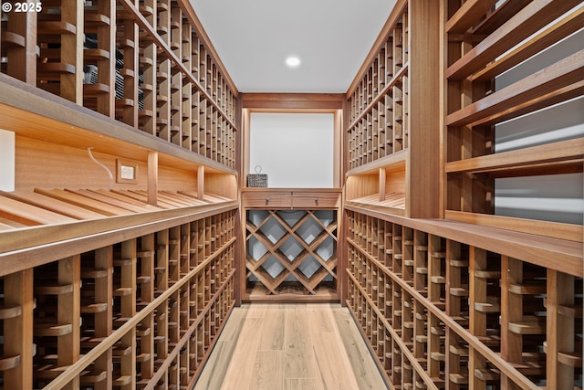 4108 NE 30th Ave Unit A & B, Portland, OR 97211 - wine cellar featuring wood finished floors and recessed lighting