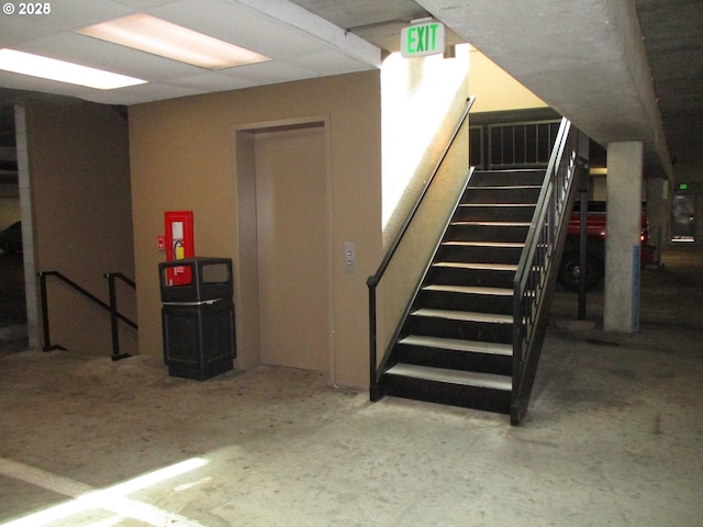 view of stairs