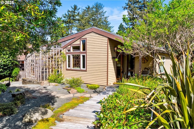 view of side of property