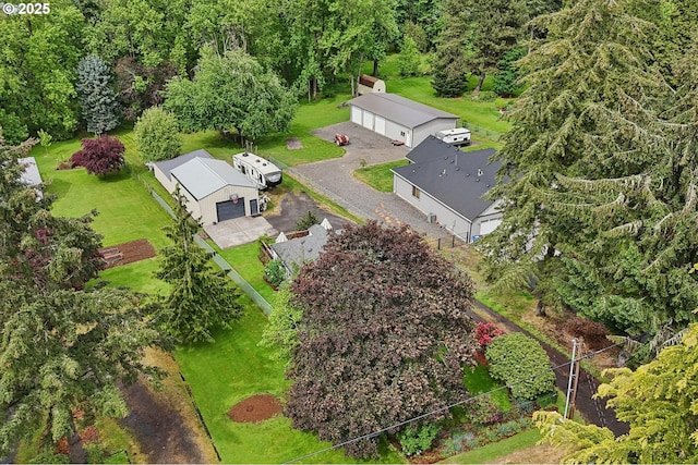 view from above of property