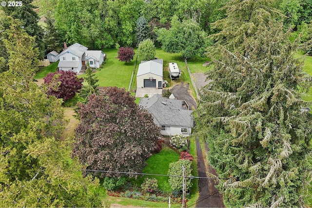 view from above of property