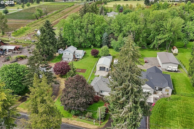 aerial view of residential area