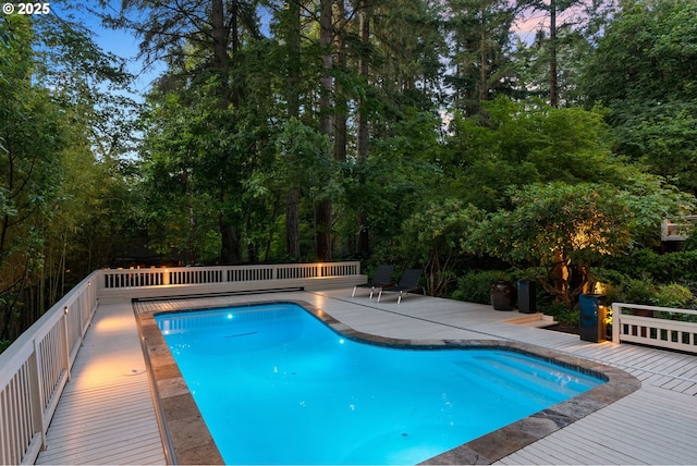 2917 Westview Cir, Lake Oswego, OR 97034 - view of swimming pool with a deck