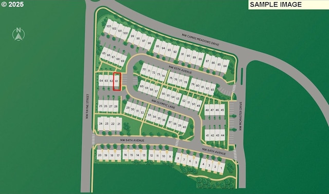 6511 NW Olympic Ln Unit L 61, Camas, WA 98607 - map showing property parcels