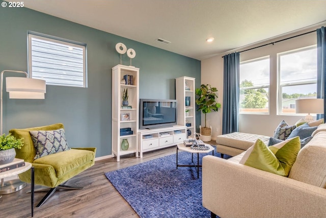 2969 U St, Springfield, OR 97477 - living area with wood finished floors, recessed lighting, and baseboards