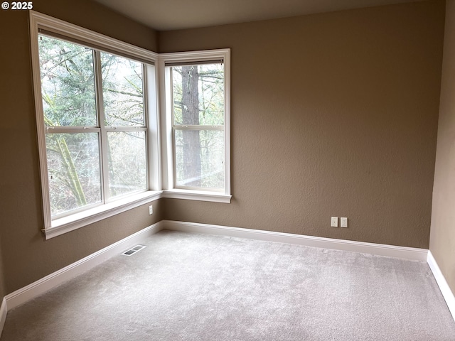 view of carpeted empty room