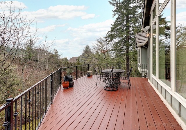 view of wooden terrace