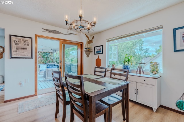 12520 SW Prince Albert St, King City, OR 97224 - dining space featuring a chandelier and light wood-style floors