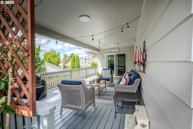 12520 SW Prince Albert St, King City, OR 97224 - wooden deck featuring an outdoor living space
