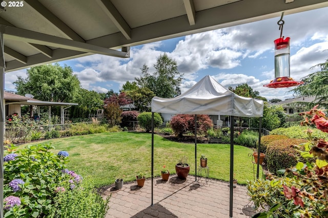 12520 SW Prince Albert St, King City, OR 97224 - fenced backyard featuring a patio area