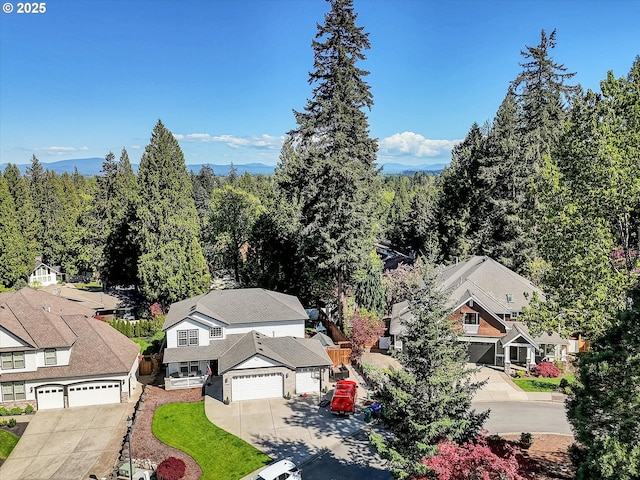 drone / aerial view featuring a residential view