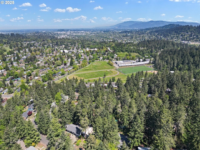 536 Kingswood Ave, Eugene, OR 97405 - aerial view with a wooded view and a mountain view