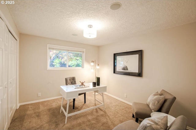 2440 SW Burbank Ave, Portland, OR 97225 - office area featuring a textured ceiling and carpet floors