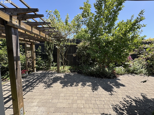 2440 SW Burbank Ave, Portland, OR 97225 - view of patio / terrace featuring a pergola