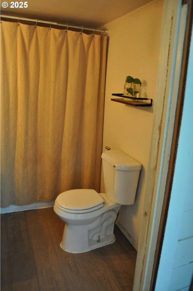 87624 Territorial Rd, Veneta, OR 97487 - bathroom with wood finished floors and toilet