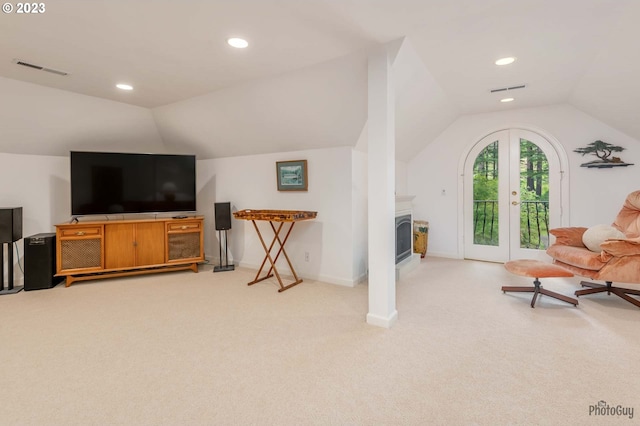 46769 Goodpasture Rd, Vida, OR 97488 - interior space featuring visible vents, baseboards, and lofted ceiling