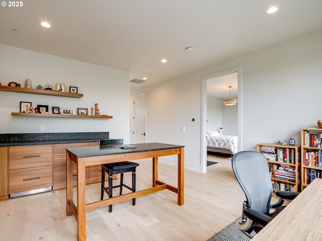 522 NE Province Dr, Camas, WA 98607 - office space with light wood-style floors, recessed lighting, and baseboards
