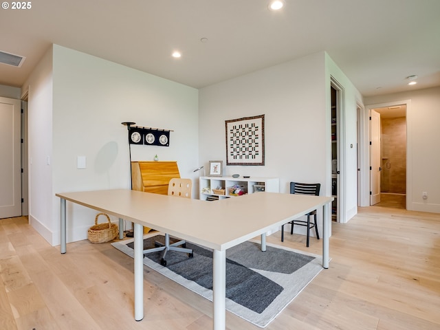522 NE Province Dr, Camas, WA 98607 - office area with light wood finished floors, recessed lighting, and baseboards