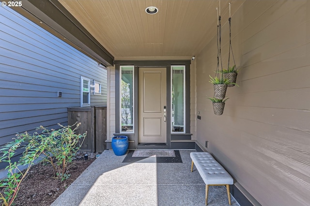 view of entrance to property