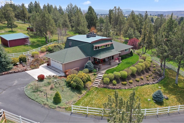 drone / aerial view