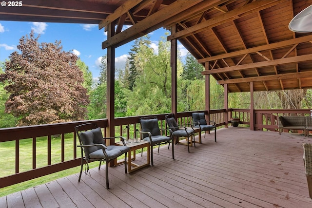 62436 Mink Ln, Summerville, OR 97876 - view of wooden terrace