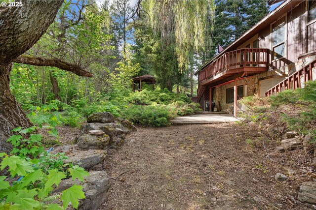 62436 Mink Ln, Summerville, OR 97876 - view of yard with a deck