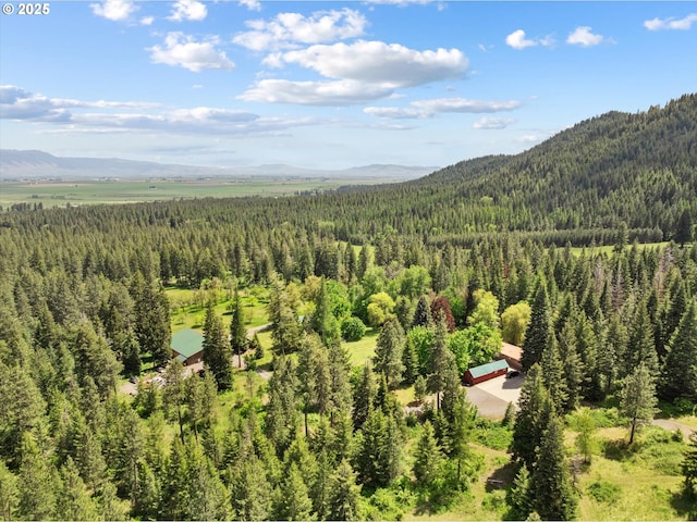 62436 Mink Ln, Summerville, OR 97876 - view of subject property with a heavily wooded area and mountains