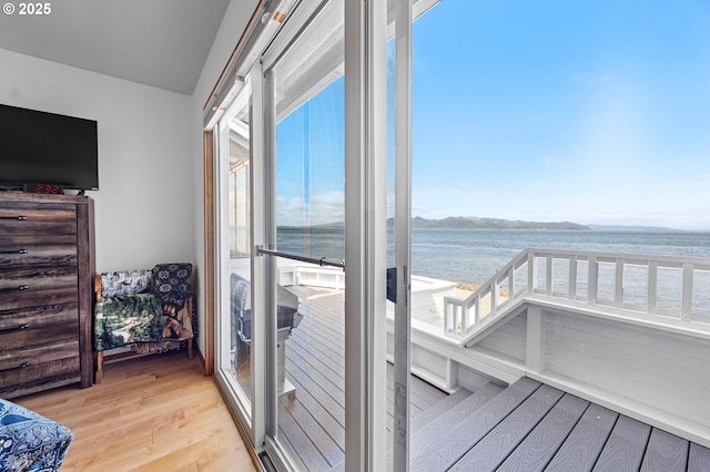 765 5th Ave Unit 5, Hammond, OR 97121 - sunroom / solarium featuring a water view
